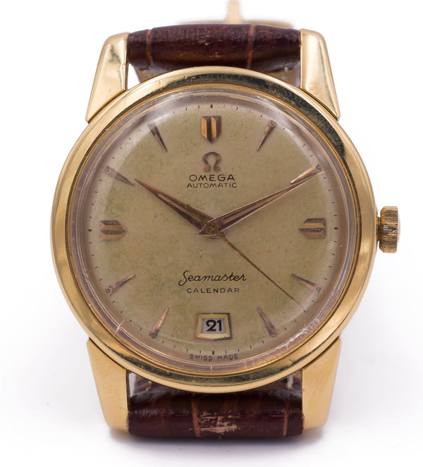 Omega Seamaster vintage watch in 18k gold automatic hammer, 1952