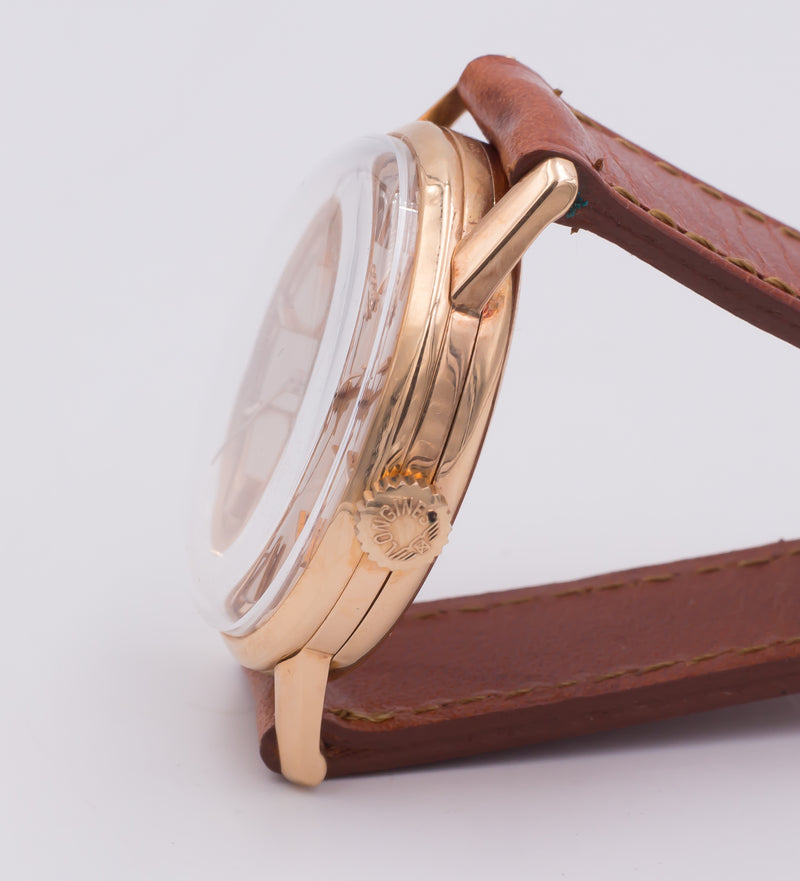 Longines Flagship vintage gold wristwatch, 1950s