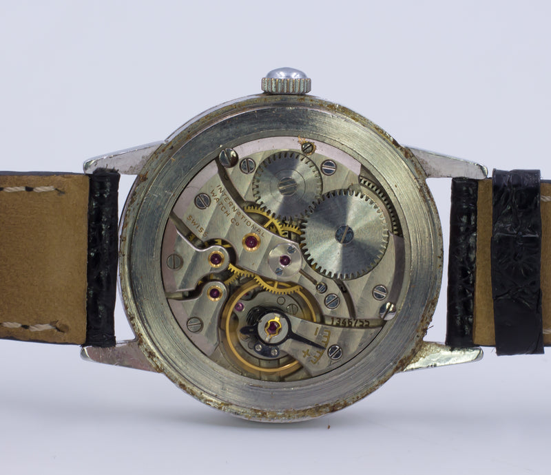Orologio da polso vintage  IWC International Watch Company  in acciaio , anni 50