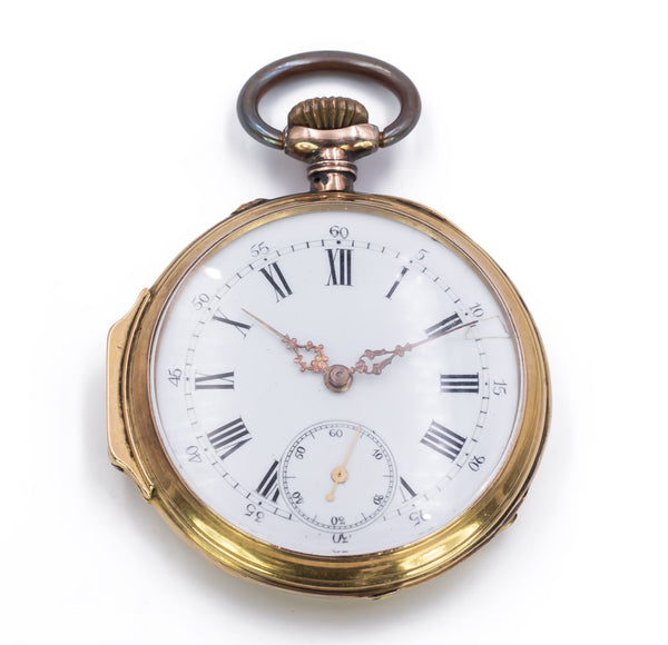 Pocket watch in 18 kt gold from the end of the 19th century