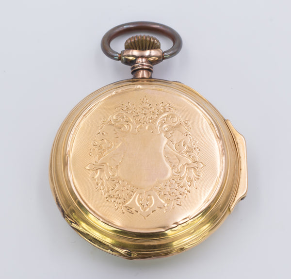 Pocket watch in 18 kt gold from the end of the 19th century