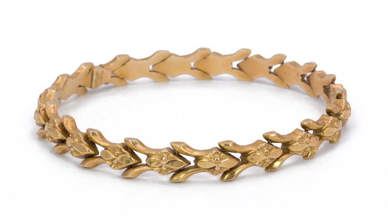 Vintage boxed 18k gold bracelet from the 1940s