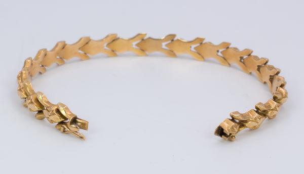 Vintage boxed 18k gold bracelet from the 1940s