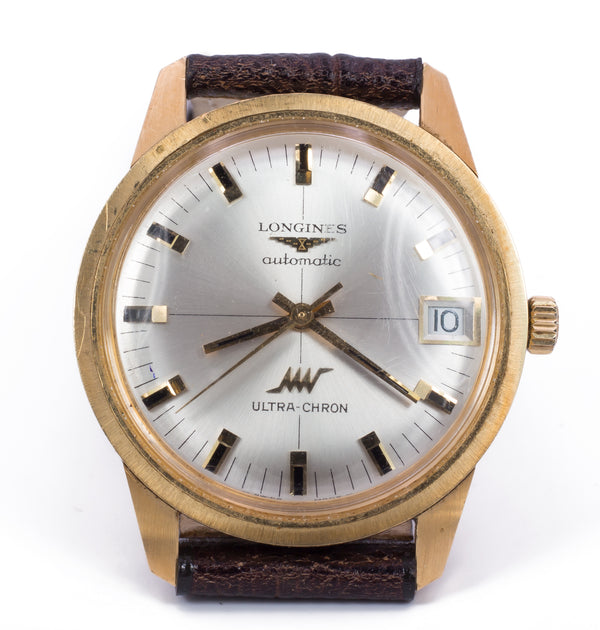 Vintage Longines Ultrachron automatic wristwatch in 18k gold, 1970s