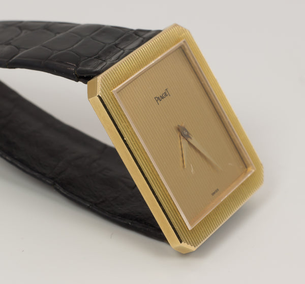 Montre-bracelet vintage Piaget en or 18 carats, années 1980