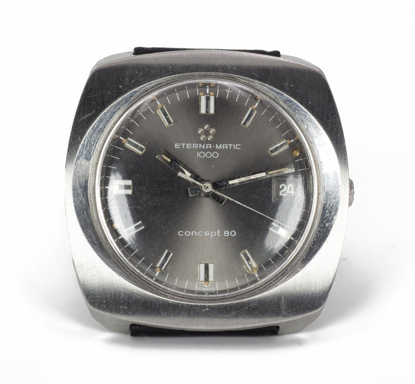 Vintage Eterna Matic 1000 Concept 80 automatic wristwatch, 1970s