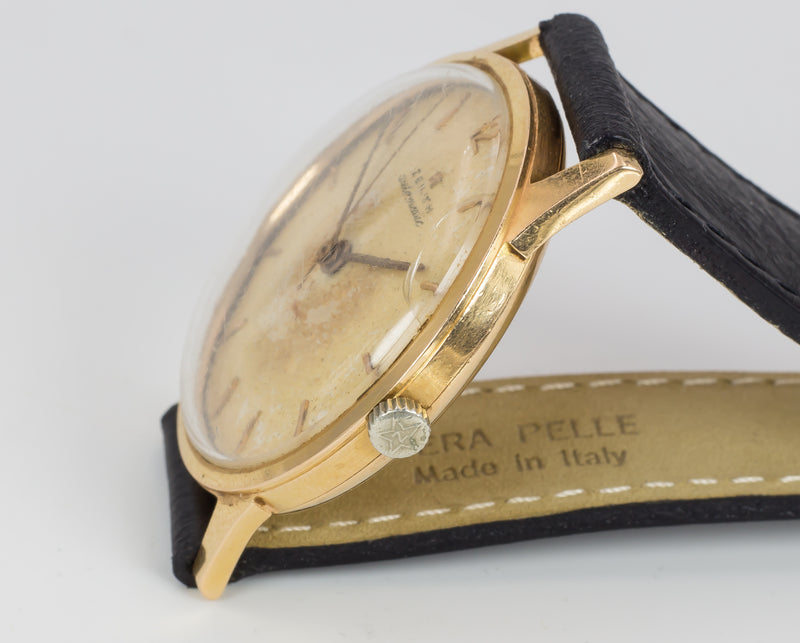 Orologio da polso vintage Zenith in oro automatico bumper, anni 50