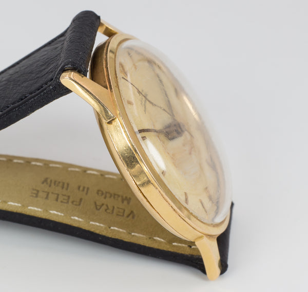 Orologio da polso vintage Zenith in oro automatico bumper, anni 50