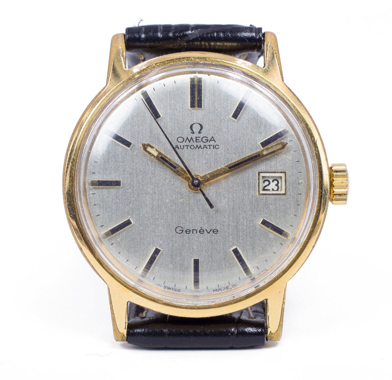 Orologio da polso vintage Omega automatico laminato in oro, 1972