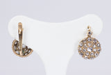 Antique 18k gold earrings with diamond rosettes, early 900s - Antichità Galliera