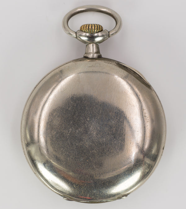 Omega pocket watch in steel, early 1900s