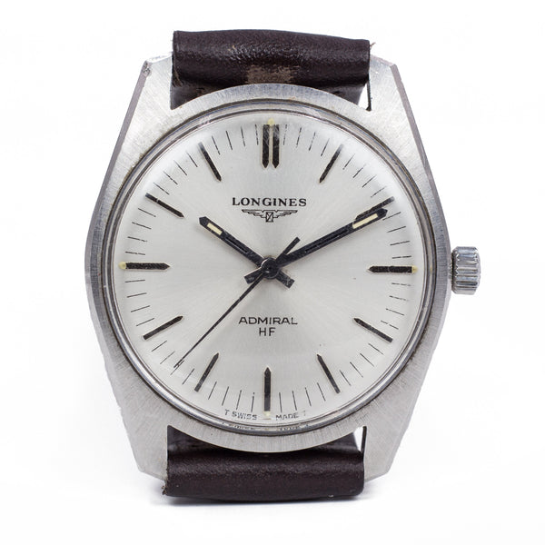 Orologio da polso vintage Longines Admiral HF in acciaio anni 70