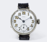 NWCo trench wristwatch in silver, early 900s
