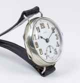 NWCo trench wristwatch in silver, early 900s