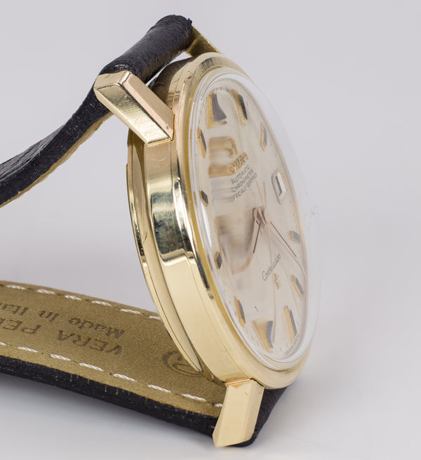 Montre-bracelet vintage Omega Constellation Chronometer en or 14 carats, années 1960