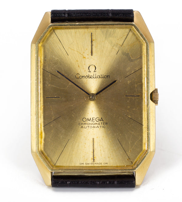 Vintage Omega Constellation Chronometer automatic wristwatch in 18k gold, 1970s