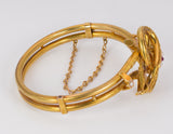 Bourbon Armband in Gold mit Perlen und roter Glaspaste, spätes 800. Jahrhundert