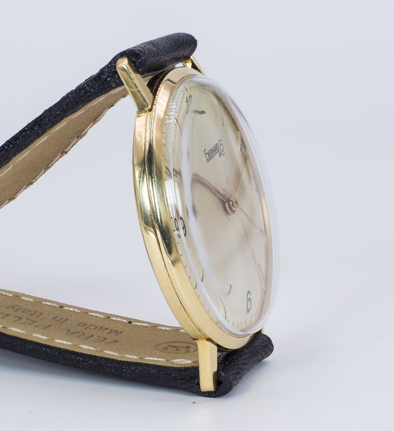 Orologio da polso Eberhard in oro 18k , anni 60