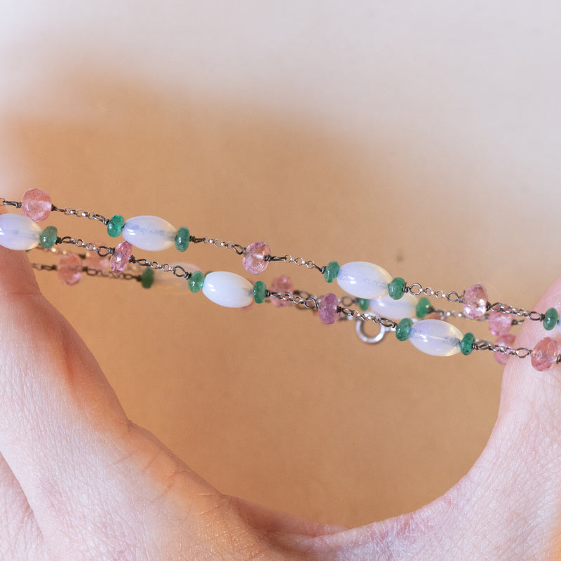 Engelsrufer Affascinante Collana In Argento Con Quarzo Rosa ERN Universe Rq Tri Catena Pendente Engelsrufer Affascinante Collana In Argento Con Quarzo Rosa ERN Universe Rq Tri Catena Pendente