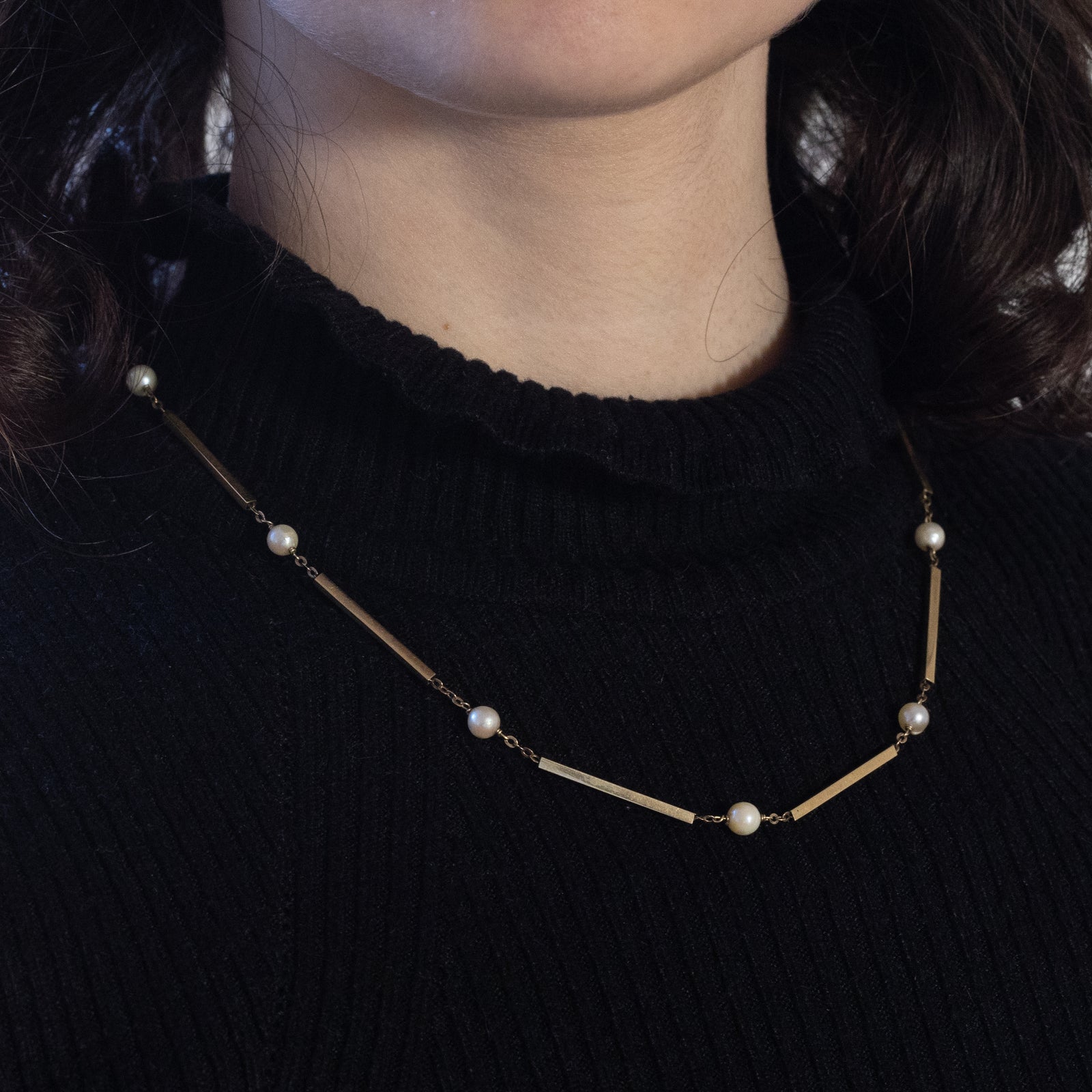 1 Pezzo Collana Con Ciondolo Di Perle Delicato. Placcato In Oro 18 Carati. Collana Fatta A Mano In Catena Di Perle Stratificate Per Donne Regali Di Gioielli Quotidiani | SHEIN ALIA