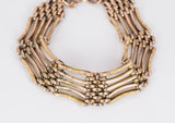 Antikes 9 Karat Gold Tor Armband, England 20er Jahre