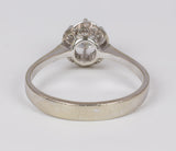 Solitaire ring in 18k gold with a brilliant cut diamond of approximately 0.45 ct