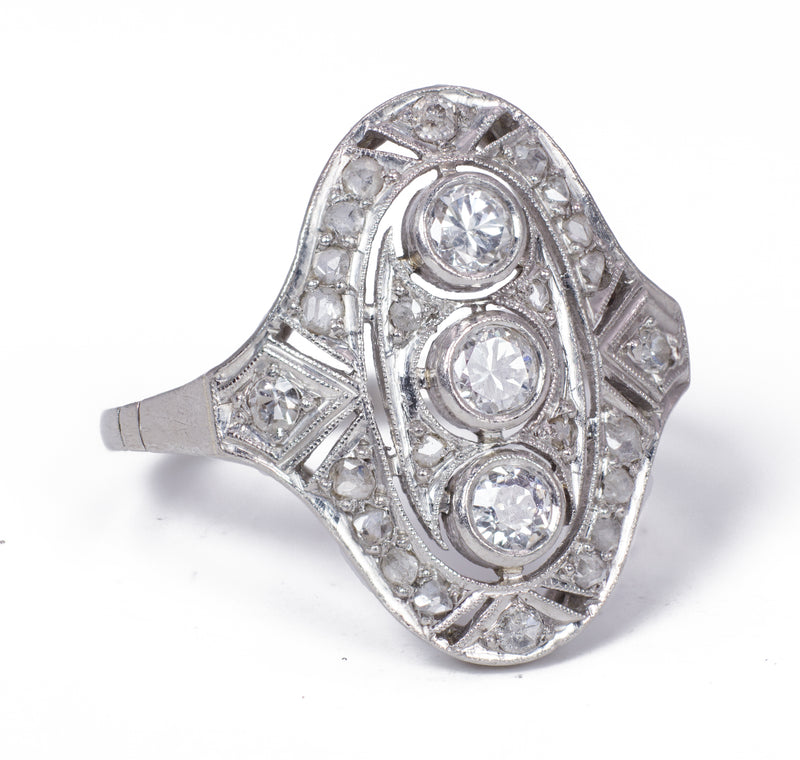 anello ART DECO CON DIAMANTI - Roberto Coin anello ART DECO CON DIAMANTI - Roberto Coin
