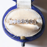 Vintage 18K Goldring mit Diamanten im Brillantschliff (ca. 0.70ctw), 70er