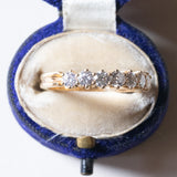 Vintage 18K Goldring mit Diamanten im Brillantschliff (ca. 0.70ctw), 70er