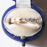 Vintage 18K Goldring mit Diamanten im Brillantschliff (ca. 0.70ctw), 70er