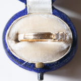 Vintage 18K Goldring mit Diamanten im Brillantschliff (ca. 0.70ctw), 70er