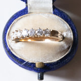 Vintage 18K Goldring mit Diamanten im Brillantschliff (ca. 0.70ctw), 70er