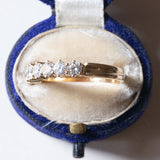 Vintage 18K Goldring mit Diamanten im Brillantschliff (ca. 0.70ctw), 70er