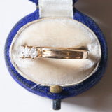 Veretta vintage in oro 18K con diamanti di taglio brillante (0.70ctw ca.), anni '70