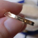 Vintage 18K Goldring mit Diamanten im Brillantschliff (ca. 0.70ctw), 70er