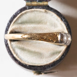 Veretta antica in oro 18K e argento con diamanti di taglio brilante (0.50ctw ca.), anni '30/'40