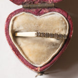 Veretta vintage in oro 18K con diamanti di taglio huit-huit (0.21ctw ca.), anni '70/'80