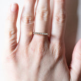 Vintage Huit-Huit Diamond (ca. 18ctw) 0.21K Gold Ewigkeitsring, 70er/80er Jahre