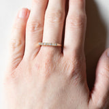 Vintage Huit-Huit Diamond (ca. 18ctw) 0.21K Gold Ewigkeitsring, 70er/80er Jahre