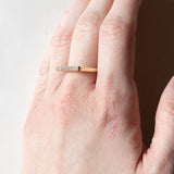 Vintage Huit-Huit Diamond (ca. 18ctw) 0.21K Gold Ewigkeitsring, 70er/80er Jahre