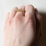 Vintage Huit-Huit Diamond (ca. 18ctw) 0.21K Gold Ewigkeitsring, 70er/80er Jahre