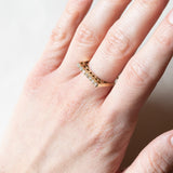 Vintage Huit-Huit Diamond (ca. 18ctw) 0.21K Gold Ewigkeitsring, 70er/80er Jahre