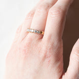 Vintage 18K Goldring mit Diamanten im Brillantschliff (ca. 0.70ctw), 70er