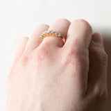 Vintage 18K Goldring mit Diamanten im Brillantschliff (ca. 0.70ctw), 70er