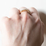 Vintage 18K Goldring mit Diamanten im Brillantschliff (ca. 0.70ctw), 70er