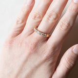 Vintage 18K Goldring mit Diamanten im Brillantschliff (ca. 0.70ctw), 70er
