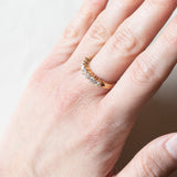Vintage 18K Goldring mit Diamanten im Brillantschliff (ca. 0.70ctw), 70er