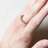 Vintage 18K Goldring mit Diamanten im Brillantschliff (ca. 0.70ctw), 70er