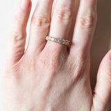 Vintage 18K Goldring mit Diamanten im Brillantschliff (ca. 0.70ctw), 70er