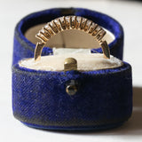 Vintage 18K Goldring mit Diamanten im Brillantschliff (ca. 0.70ctw), 70er